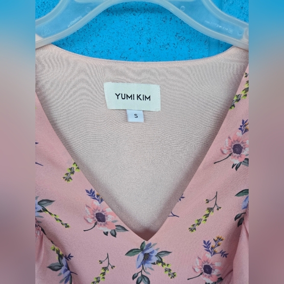 Yumi Kim by Revolve Pink Floral Dress Sz S - Picture 5 of 13